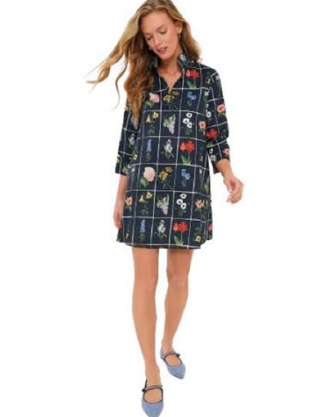 Tuckernuck Navy Fresh Buds Megan Dress
